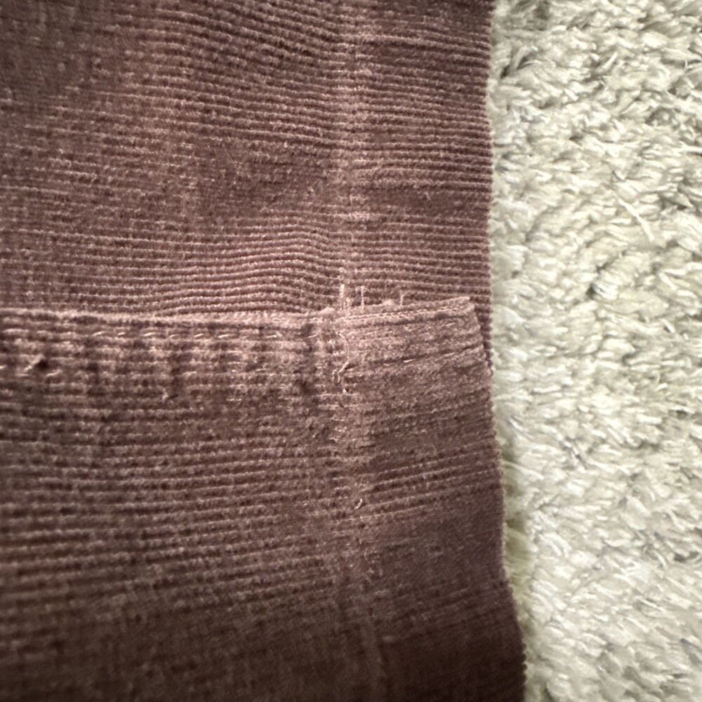 Vintage 90s Brown Corduroy Maxi Jumper Dress Medium Long Pockets 100% Cotton - Picture 8 of 9